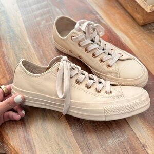 Converse - Full Tan Cream Nude Leather
